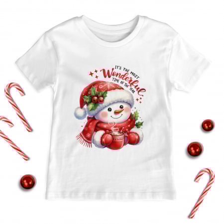 Craciun Copii - Tricou Copil Wonderful Snowman