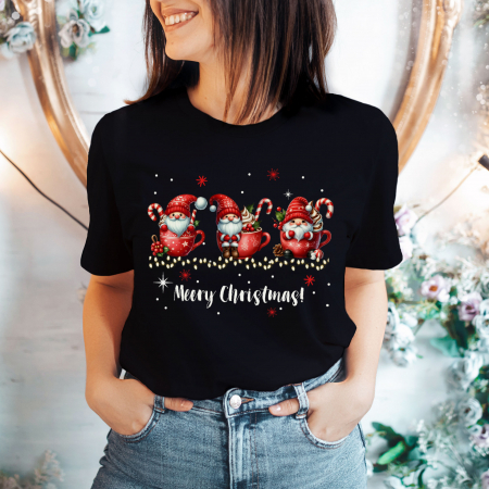Craciun - Tricou Festive Gnome Cups