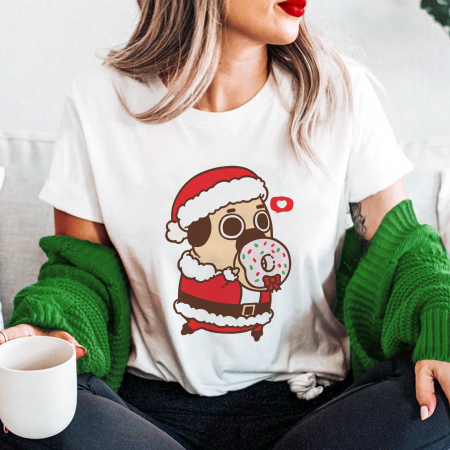 Craciun - Tricou Santa Pug