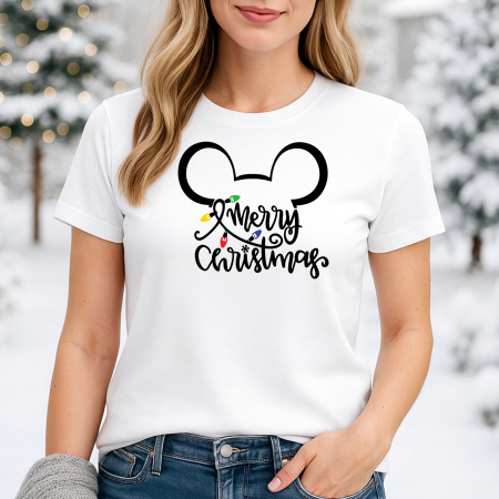 Craciun - Tricou Dama Christmas Lights