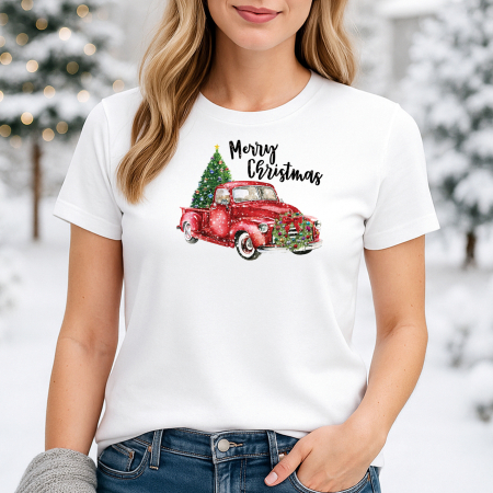 Craciun - Tricou Dama Festive Car