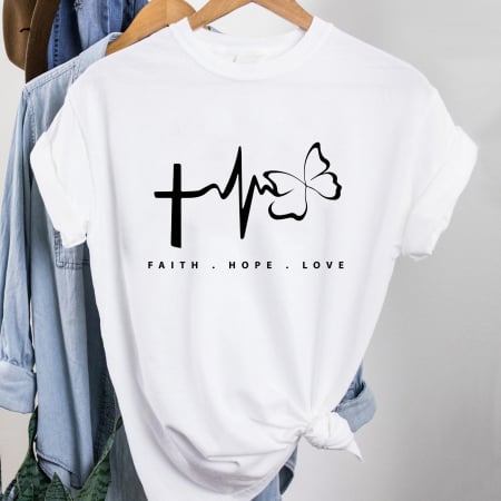 Cu Mesaj - Tricou Faith Love
