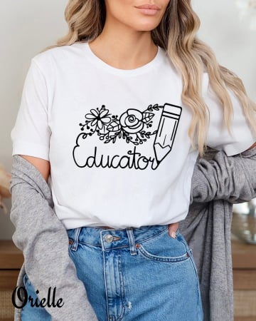 De Scoala - Tricou Educator