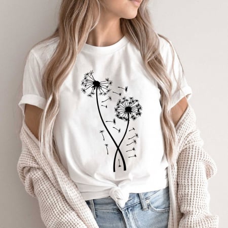 Flori - Tricou Flower in the wind