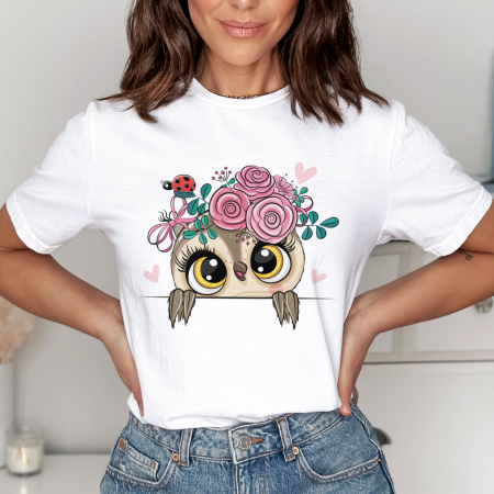 Animale - Tricou Flower Owl