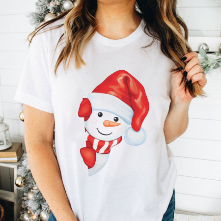 Craciun - Tricou Shy Snowman