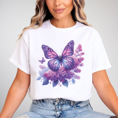 Primavara - Tricou Lilac Wings