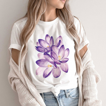 Flori - Tricou Violet Mood
