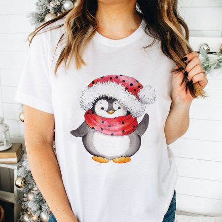 Craciun - Tricou Santa Penguin