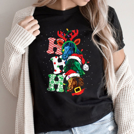 Craciun - Tricou Ho Ho Horses