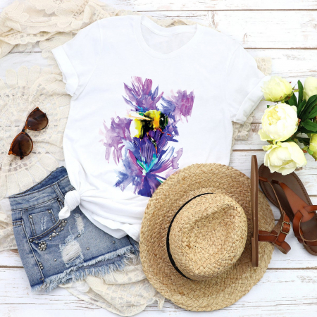 Flori - Tricou Lavander Bee