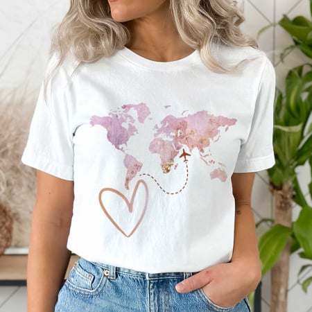 Travel - Tricou Pink World