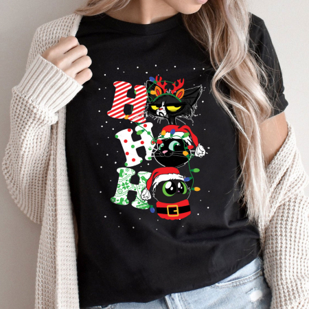 Craciun - Tricou Ho Ho Cats