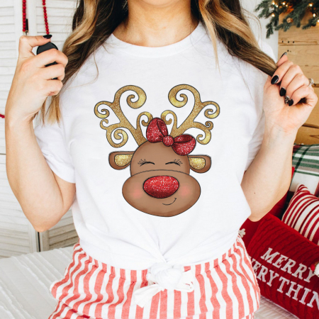 Craciun - Tricou Girly Deer