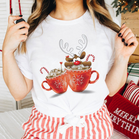 Craciun - Tricou Hot Choco Deer
