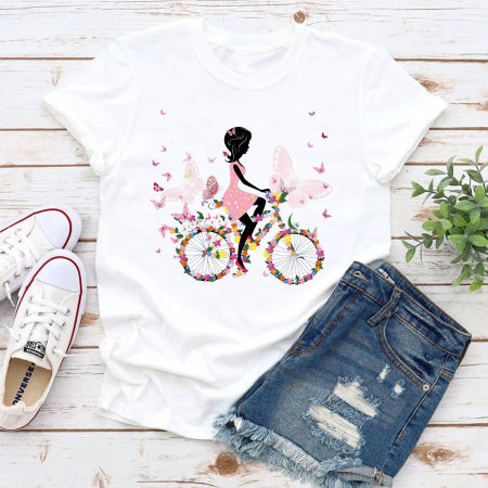 Fluturi - Tricou Bicycle