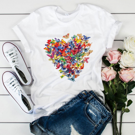 Heart - Tricou Butterfly Heart