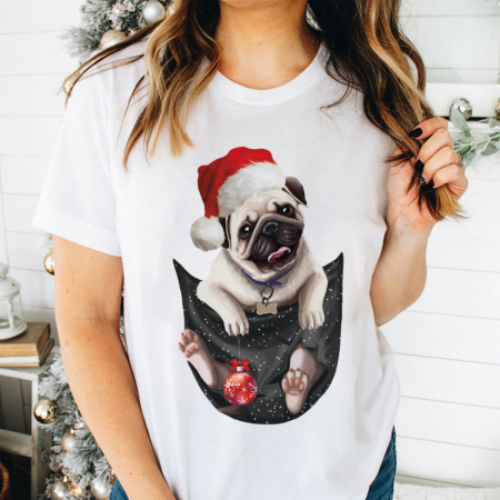 Craciun - Tricou Merry Pug