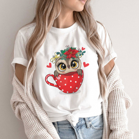 Craciun - Tricou Christmas Owl