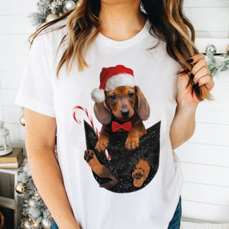 Craciun - Tricou Merry Teckel