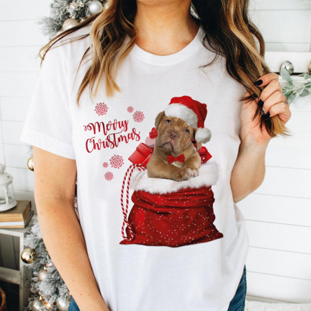 Craciun - Tricou Merry Puppy