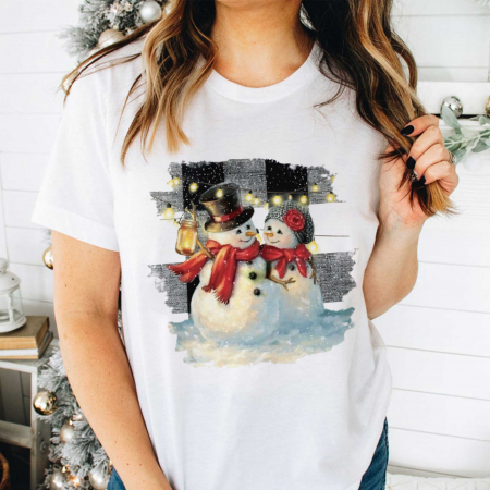 Craciun - Tricou Snowmen Love