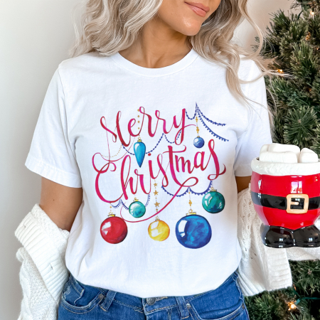 Tricouri Dama - Tricou Christmas Ribbon