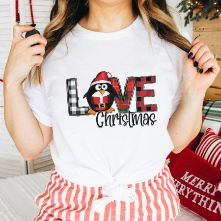 Craciun - Tricou Love Penguin