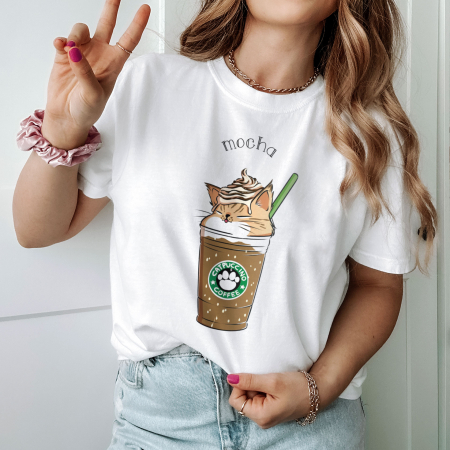 Coffee - Tricou Mocha Catpuccino