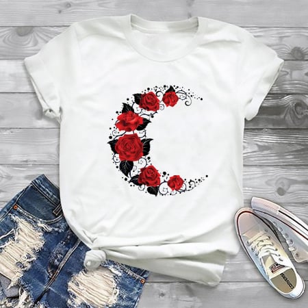 Moon - Tricou Rose Moon