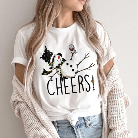 Craciun - Tricou Cheers Snowman