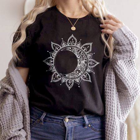 Moon - Tricou Negru Day Night