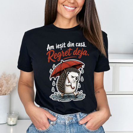 Animale - Tricou Negru Am Iesit Si Azi - varianta pe negru