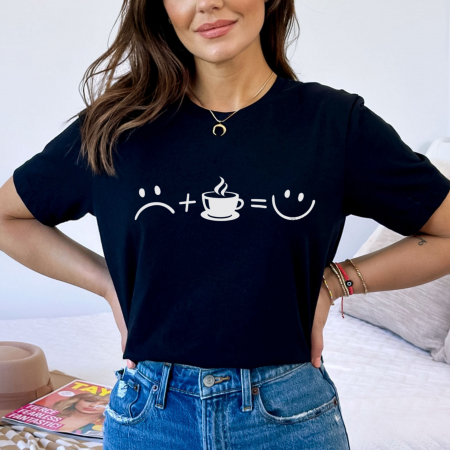 Coffee - Tricou Negru Coffee Mood
