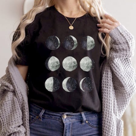 Moon - Tricou Negru Moon Moments