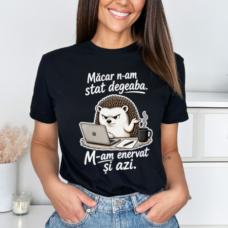 Animale - Tricou Negru Iar M-am Enervat - varianta pe negru