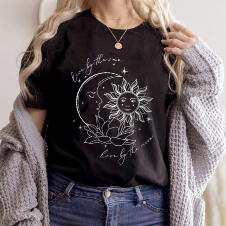 Moon - Tricou Negru Special Elements