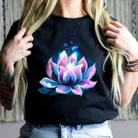 Fantasy - Tricou Negru Luminescent