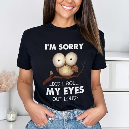 Animale - Tricou Negru Roll My Eyes