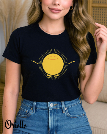 Vara - Tricou Negru Zen Sun