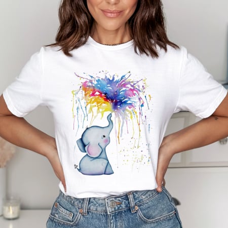Animale - Tricou Painting Elephant