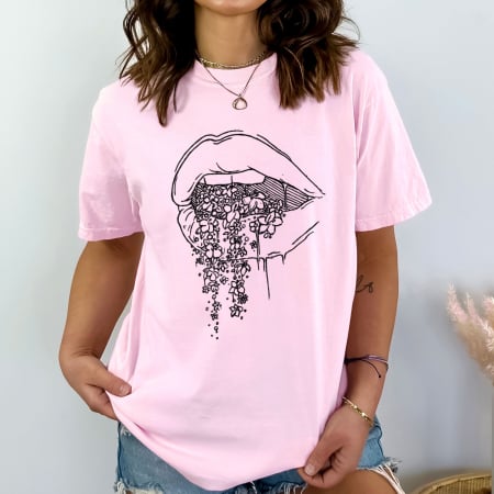 Oversize - Tricou Oversized Crayon Lips