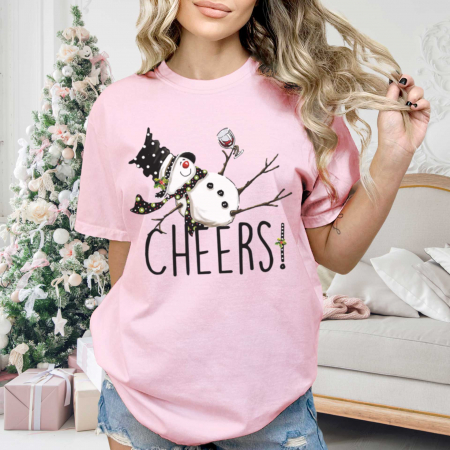 Tricouri Unisex - Tricou Relaxed Fit Pink Cheers