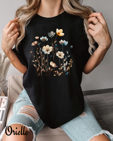 Wildflowers - Tricou Oversized Soft Blooming