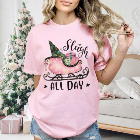 Craciun - Tricou Relaxed Fit Sleigh Day