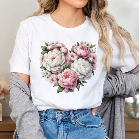 Primavara - Tricou Peony Heart
