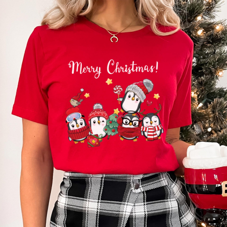 Craciun - Tricou Penguin Squad