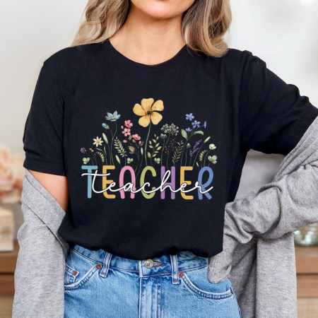 Promo - Tricou Promo Relaxed Fit Teacher Bloom