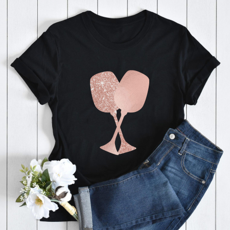 Promo - Tricou Promo Negru Champagne