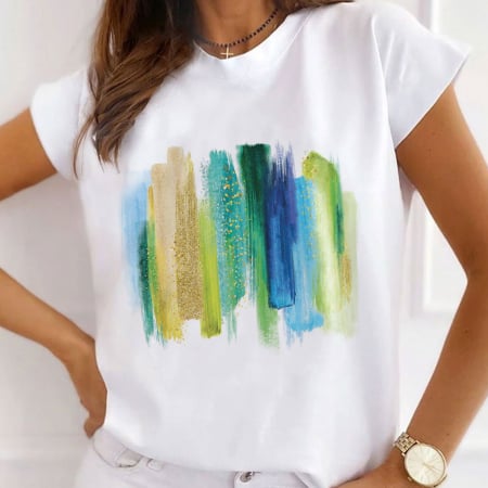 Promo - Tricou Promo Green Strokes